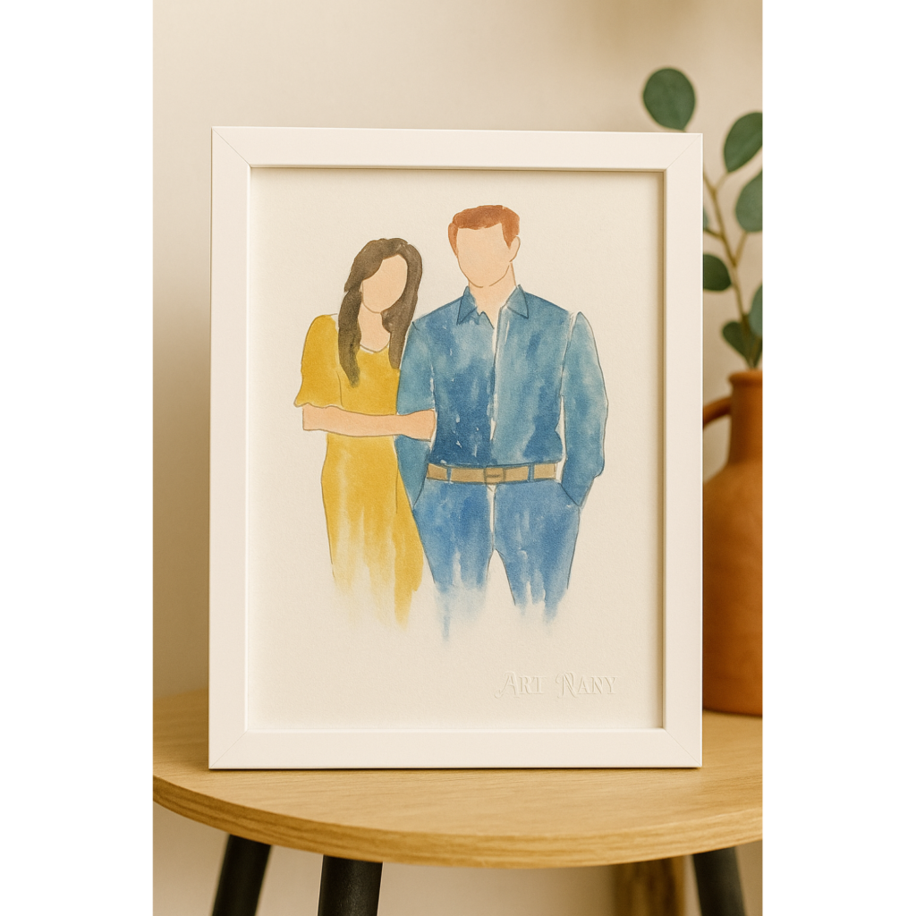 Premium Glass Frame for Live Guest Portraits