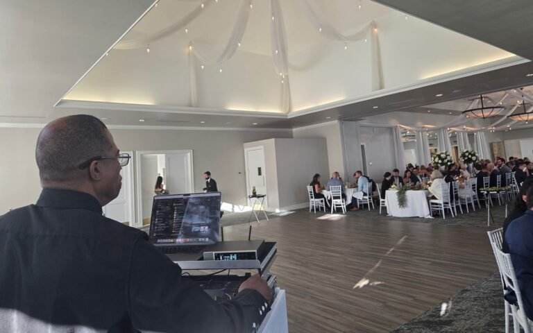 DJ Spyder Beats performing at a Fishers Indiana wedding