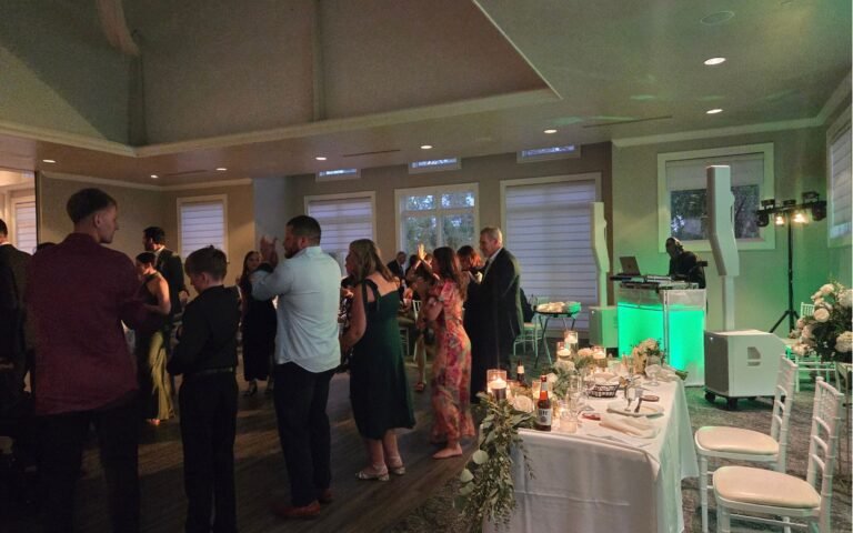 Wedding reception celebration at The Hawthorns Golf & Country Club